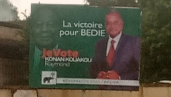 Côte d Ivoire Affaire d affiche d un candidat du PDCI à Toumodi le