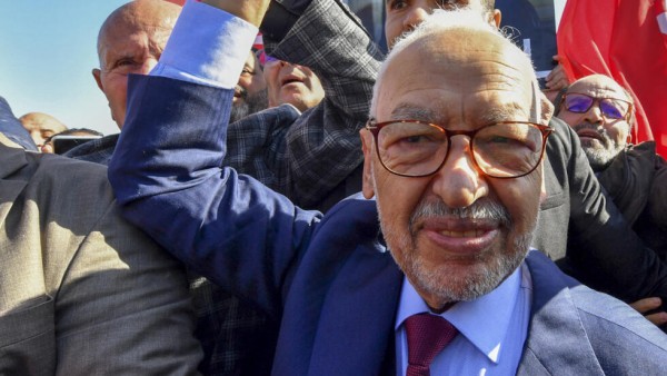 Tunisie Rached Ghannouchi Chef Du Parti Ennahdha Condamn Trois