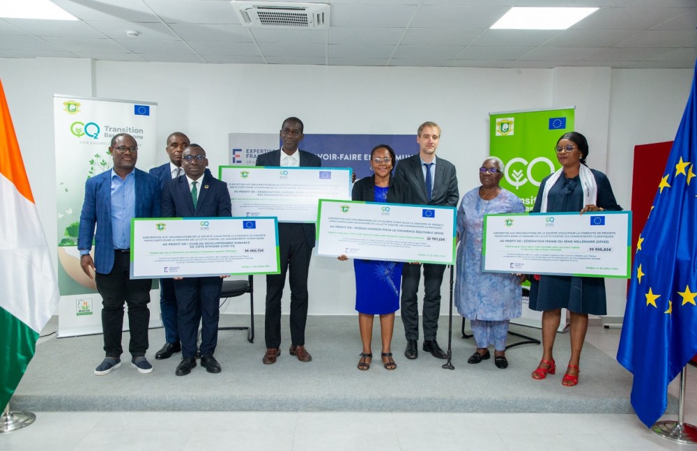 Côte d'Ivoire : Lutte contre les changements climatiques, l'UE finance des projets innovants portés par 4 organisations de la société civile