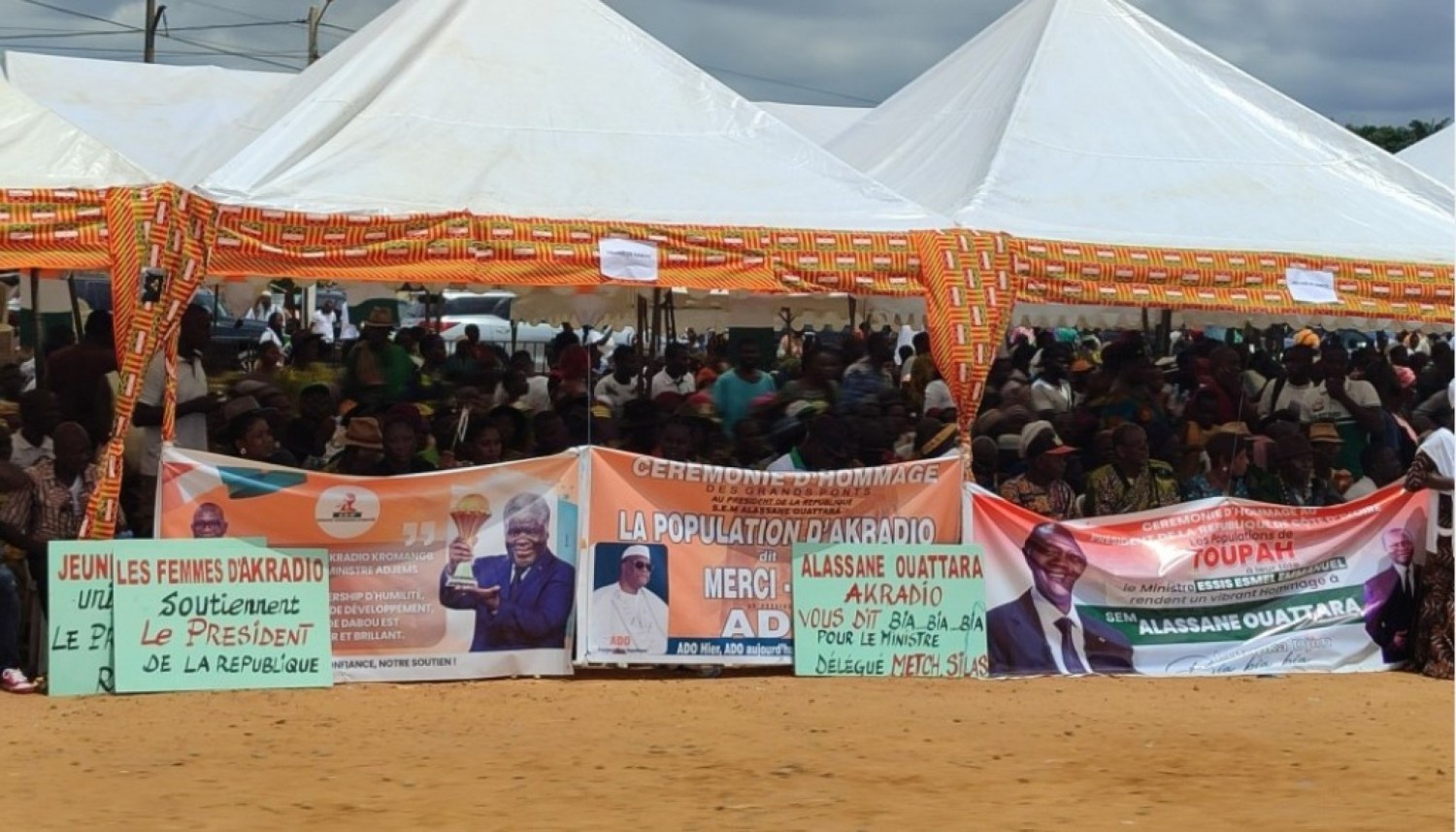 Côte d'Ivoire : Région des Grands Ponts, les populations célèbrent Alassane Ouattara et lui demandent d'être candidat pour l'élection présidentielle de 2025