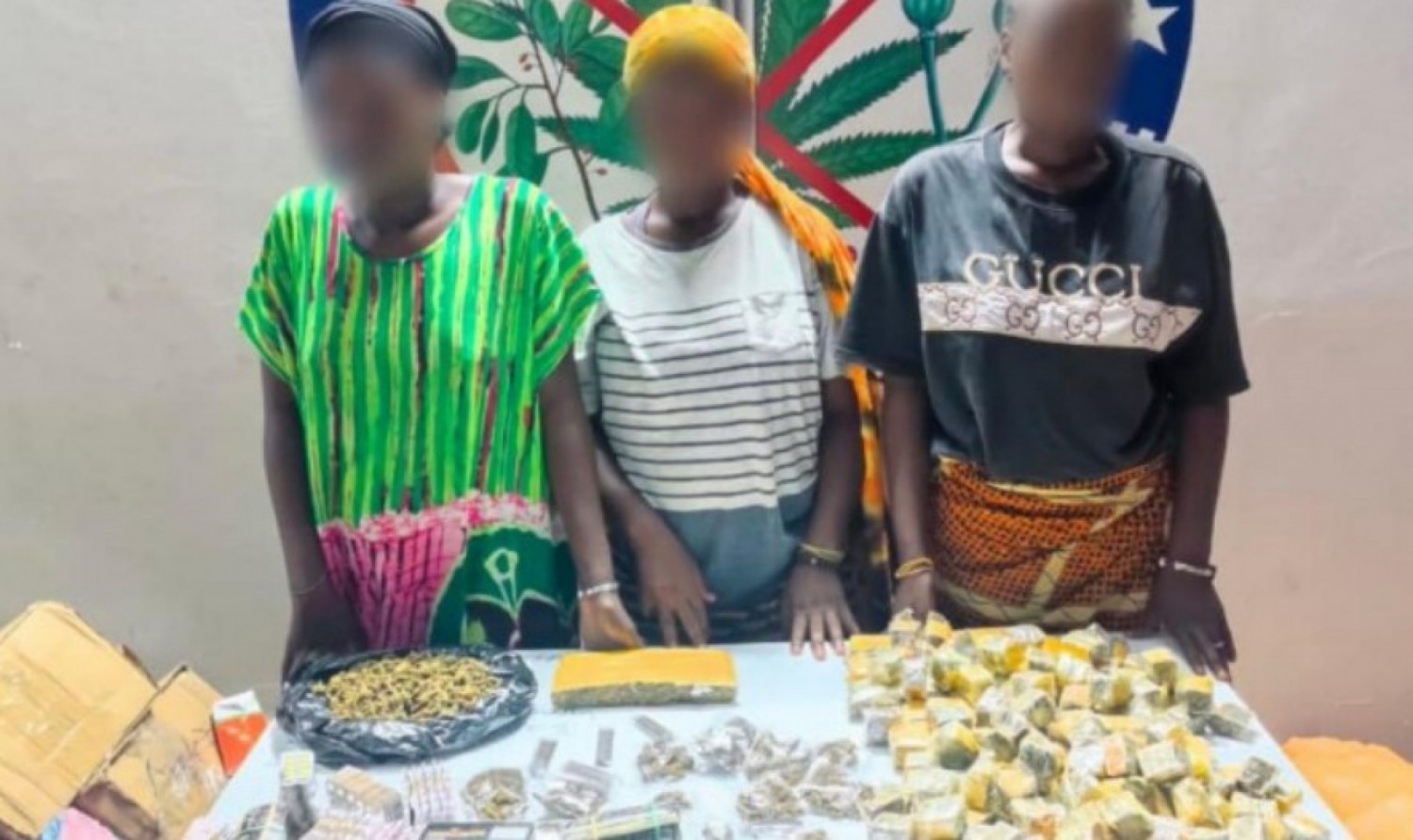 Côte d'Ivoire : Descente de la Gendarmerie dans un fumoir à Abobo, saisie des drogues et interpellation de trois jeunes filles