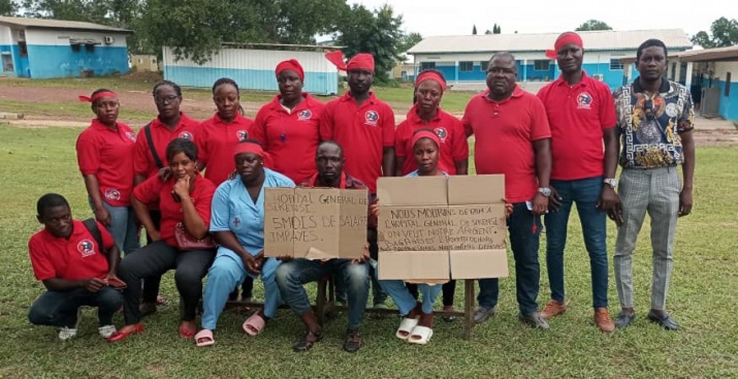 Côte d'Ivoire : Grève des contractuels de l'hôpital général de Sikensi, ils réclament 5 mois de salaires impayés