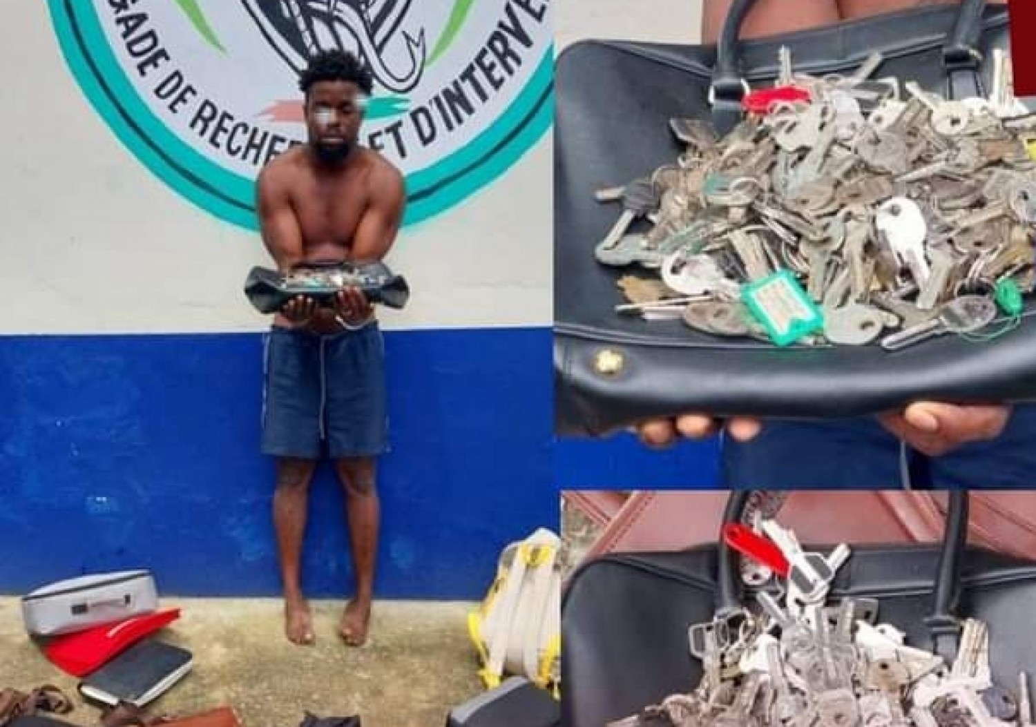 Côte d'Ivoire : Bingerville, fin de parcours pour un voleur présumé en possession de milliers de clés
