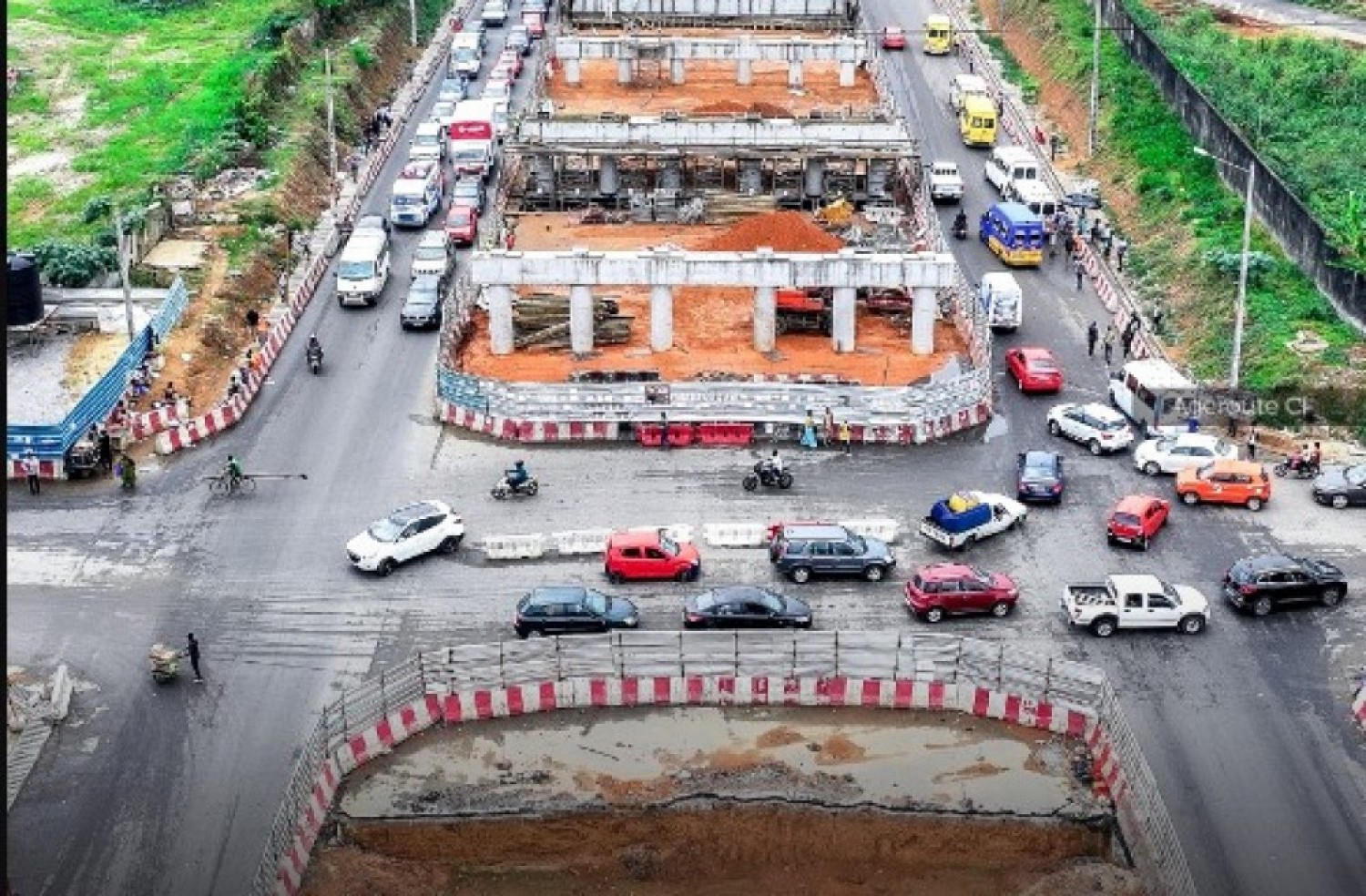 Côte d'Ivoire : Fermeture temporaire de l'ex-Boulevard François Mitterrand en raison des travaux de pose de bétonnage du tablier de l'échangeur du carrefour Faya