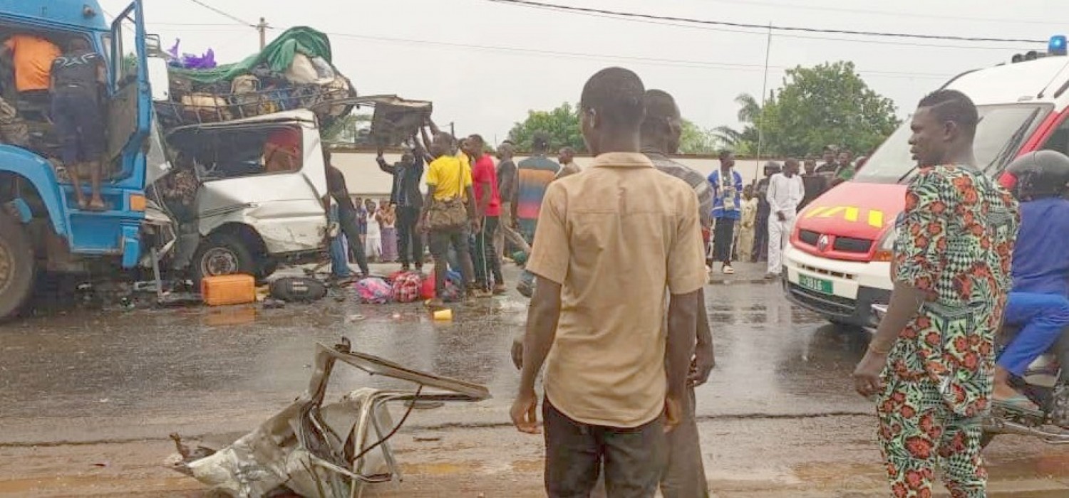Togo : Collision entre deux véhicules à Atakpamé, bilan et appel aux automobilistes