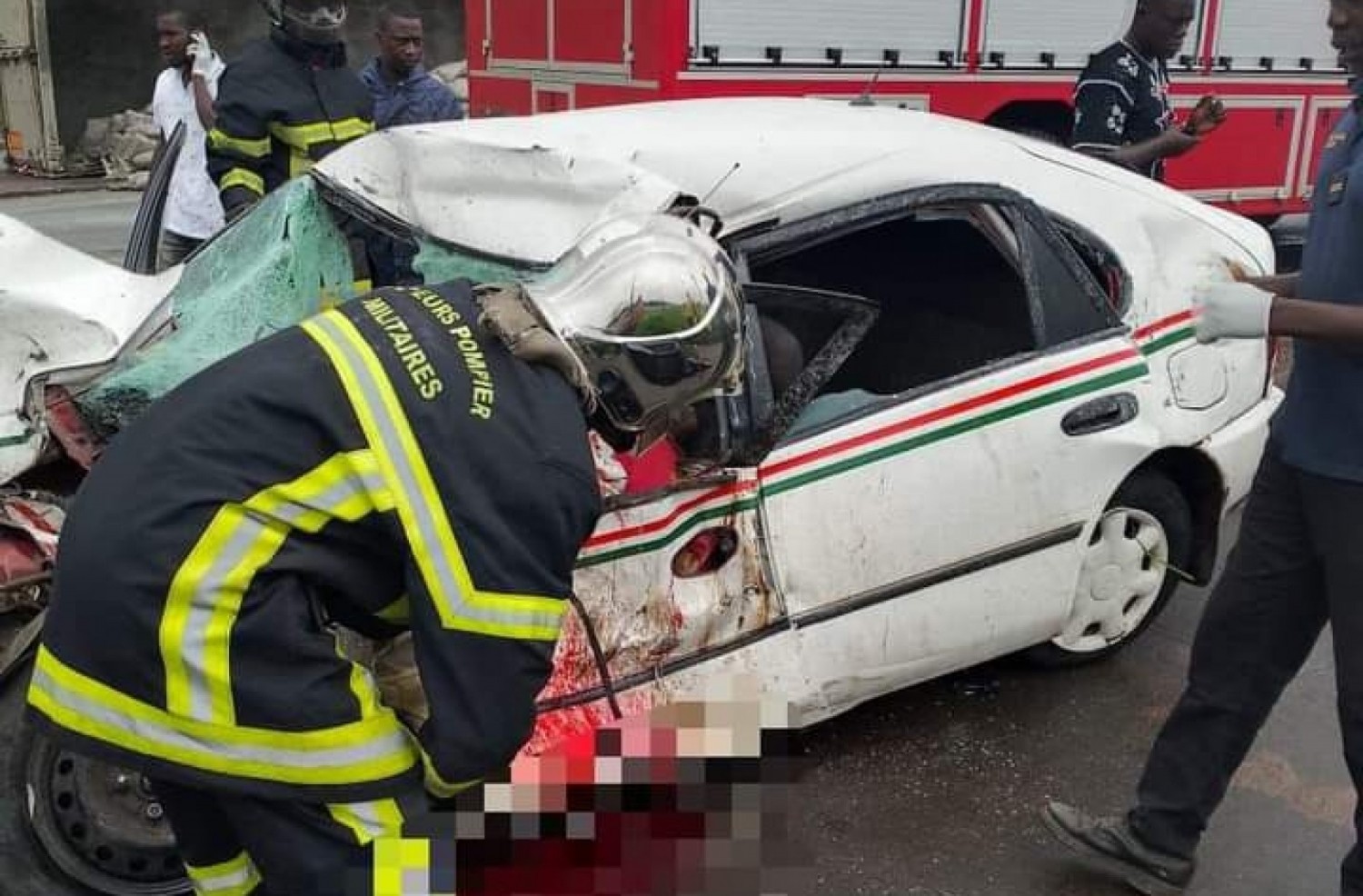 Côte d'Ivoire : Yamoussoukro, un mort et 03 blessés dans un grave accident de la route impliquant trois véhicules