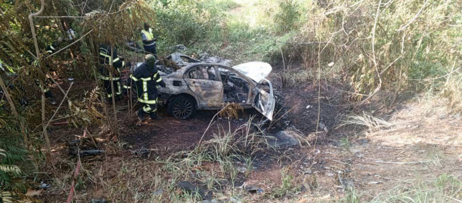 Côte d'Ivoire : Quatre décès dont trois calcinés  dans un accident de circulation sur l'autoroute du nord