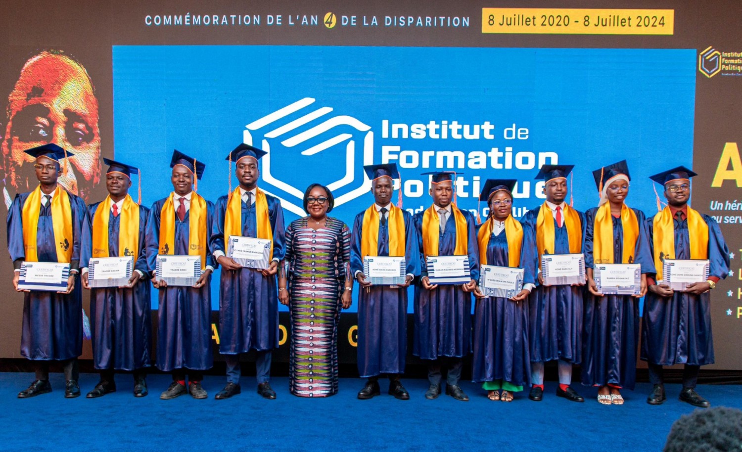 Côte d'Ivoire : Institut de Formation Politique Amadou Gon Coulibaly, 60 auditeurs de la 3e promotion reçoivent leurs diplômes, la mémoire de feu le premier ministre célébrée