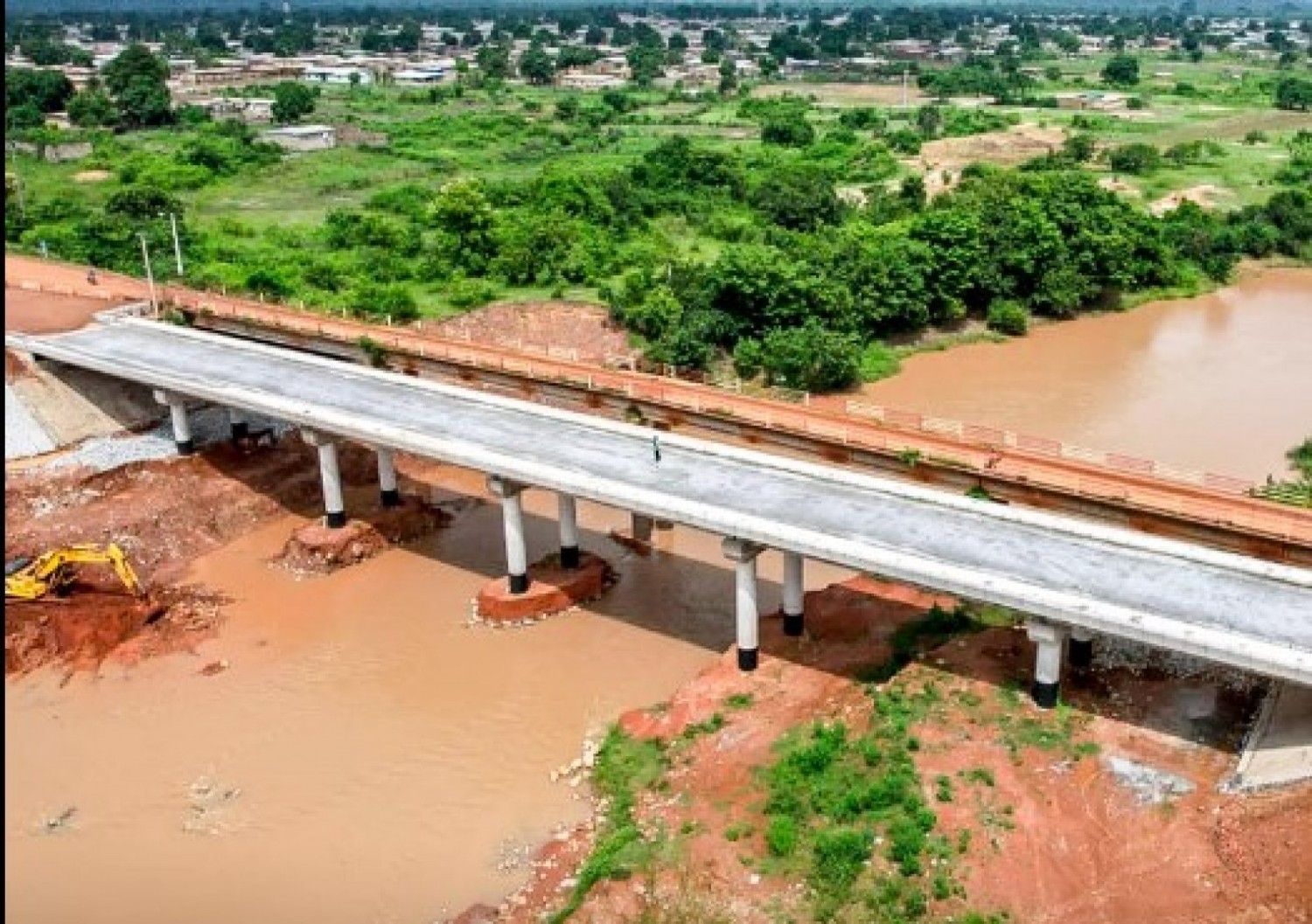 Côte d'Ivoire : Infrastructures routières, les travaux du pont de Zuénoula avancent  bien