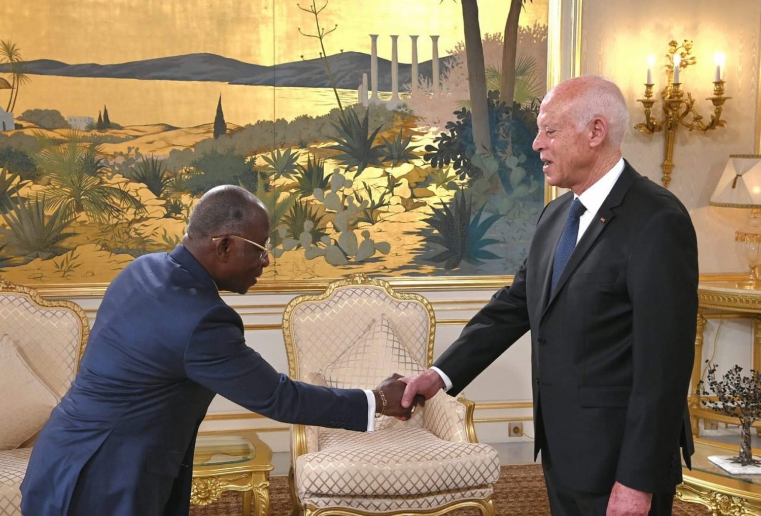 Côte d'Ivoire: En visite en Tunisie, Léon Kacou Adom reçu par le président Kaïs Saïed