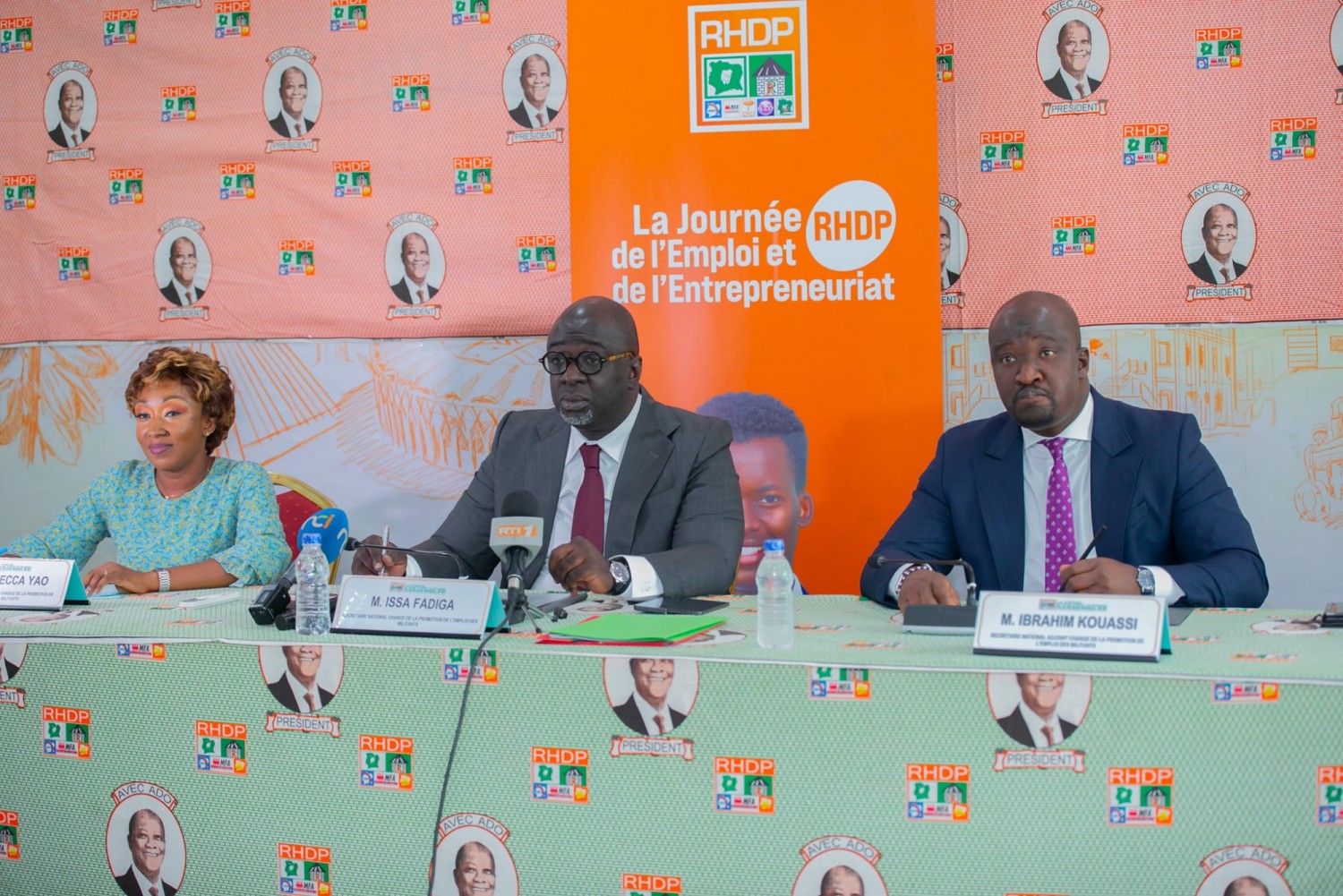 Côte d'Ivoire : Le RHDP veut organiser une journée entièrement consacrée à l'emploi et à l'entrepreneuriat pour ses militants