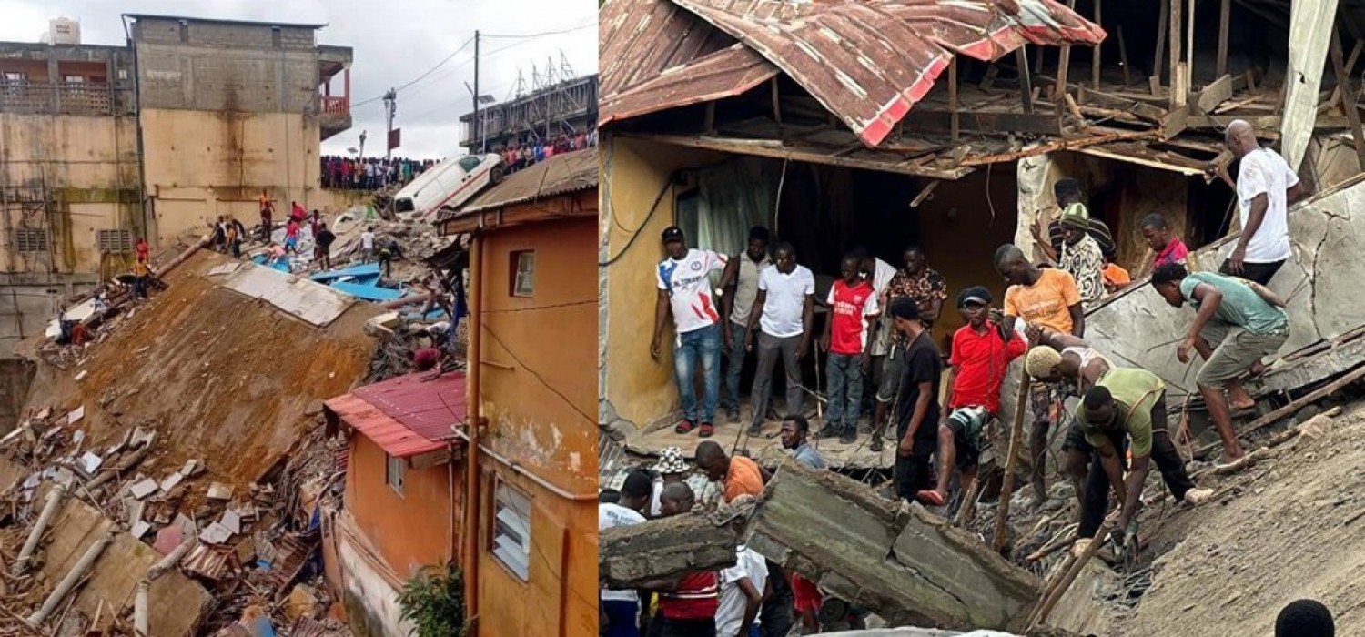 Sierra Leone :  Effondrement d'un immeuble à Freetown, bilan et secours en cours