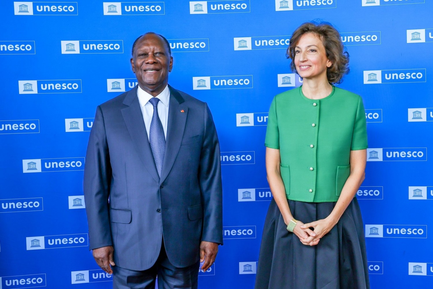 Côte d'Ivoire : Réaction du chef de l'Etat depuis Paris après avoir été désigné protecteur du prix  Félix Houphouët-Boigny pour la Recherche de la Paix par  l'UNESCO