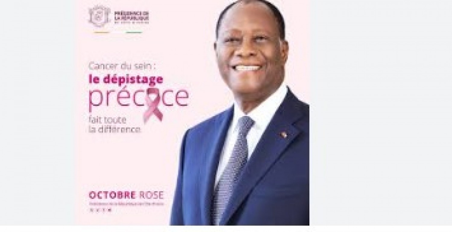 Côte d'Ivoire : Octobre « Rose », le Chef de l'Etat Alassane Ouattara assure les femmes atteintes du cancer qu'elles ne sont pas seules