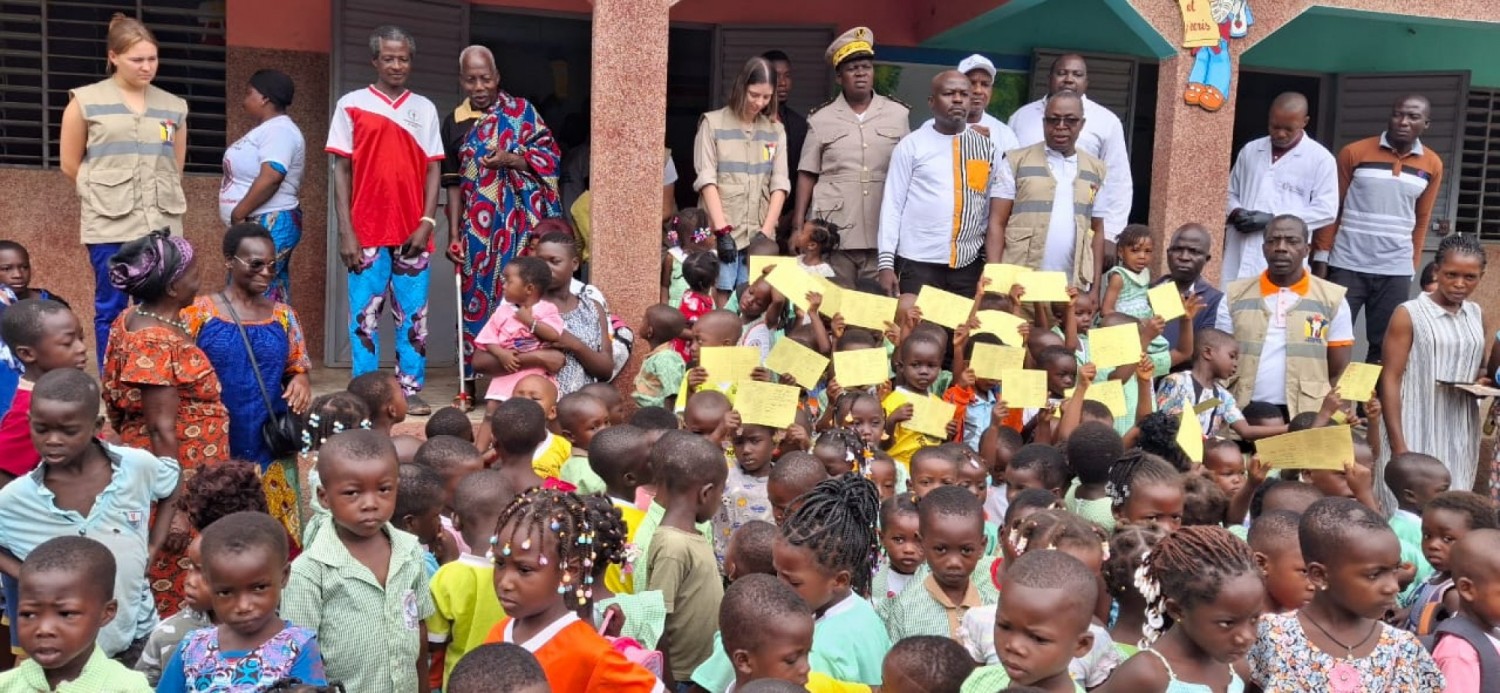 Côte d'Ivoire : Brobo, 150 enfants vaccinés contre la méningite grâce à l'ONG Enfance Harmonieuse