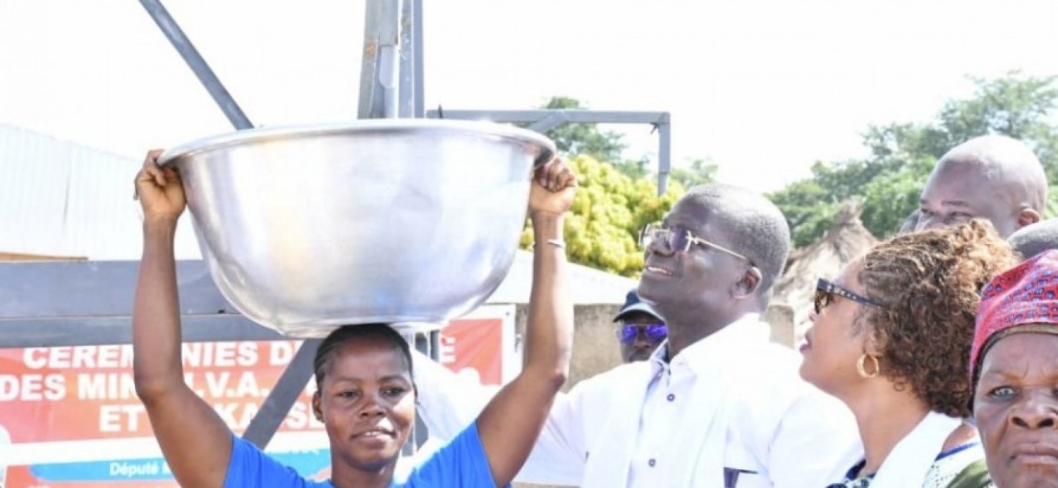 Côte d'Ivoire : Adduction en eau potable à Katiola, le Député-Maire Thomas Camara offre deux châteaux à Kabolo et Kassémé