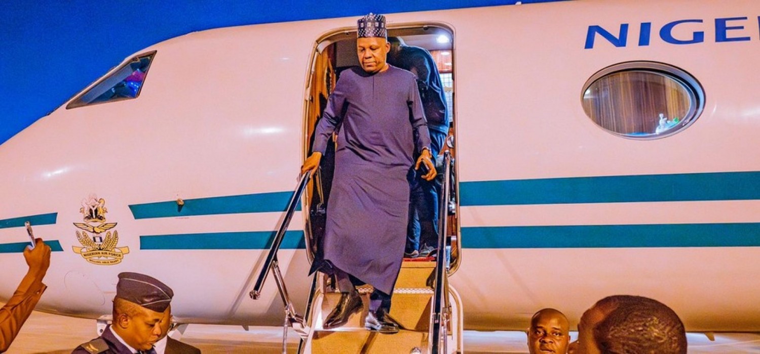 Nigeria : Sommet du Commonwealth, le VP Shettima rebrousse  chemin après un incident sur son avion aux USA