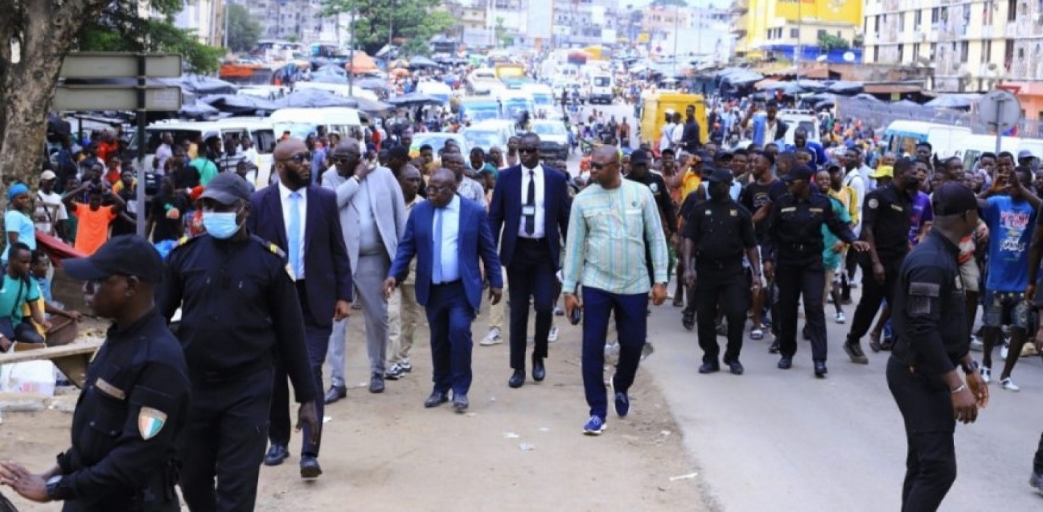 Côte d'Ivoire : Lutte contre le désordre urbain, le Ministre-Gouverneur d'Abidjan s'imprègne de la situation du quartier d'Adjamé 220 logements