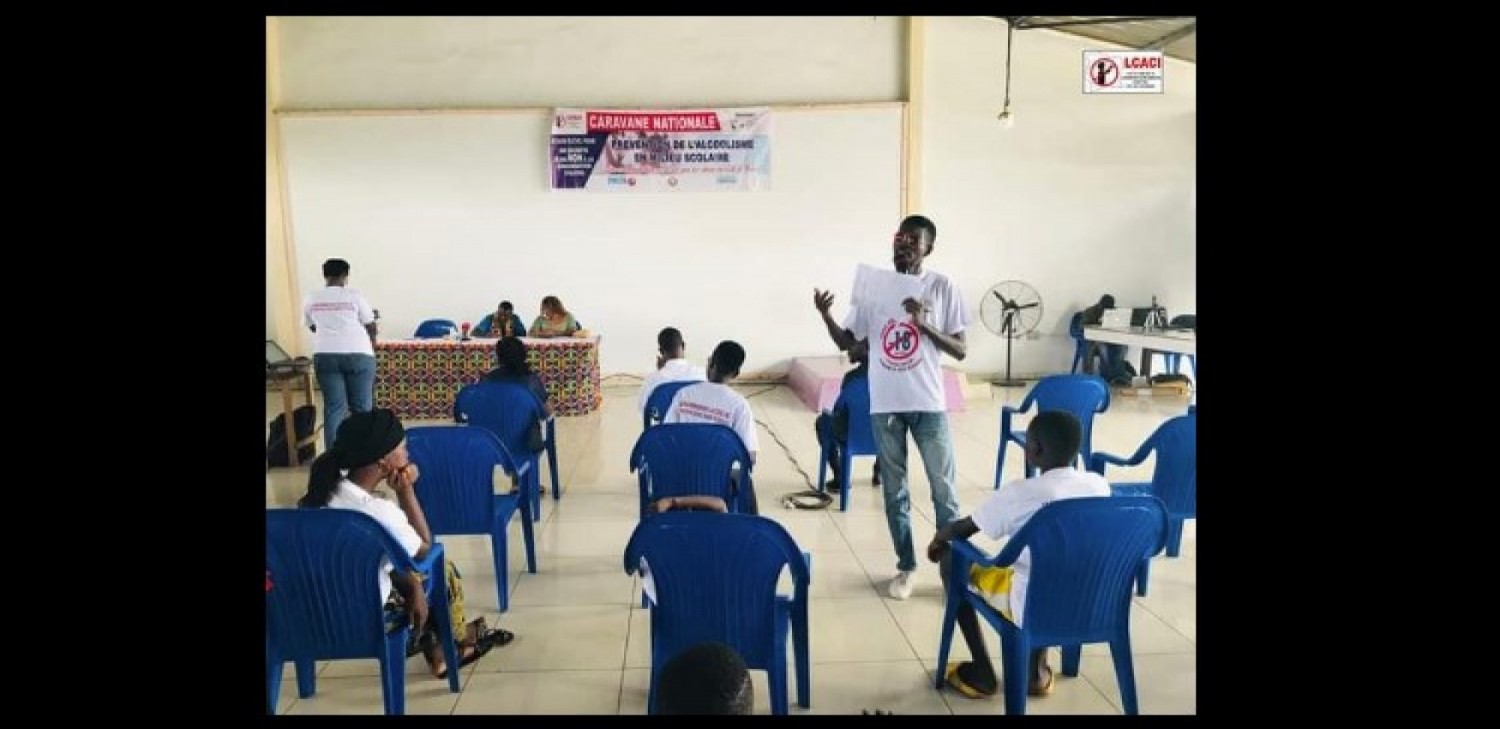 Côte d'ivoire : Sensibilisation des jeunes face aux dangers de l'alcoolisme à travers une caravane