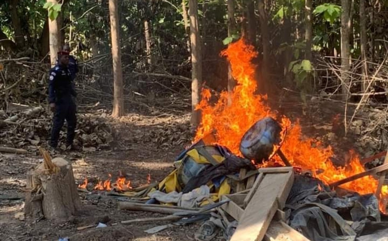 Côte d'Ivoire : Orpaillage illégal à Krégbé, suite aux dénonciations, le site déguerpi, du matériel saisi