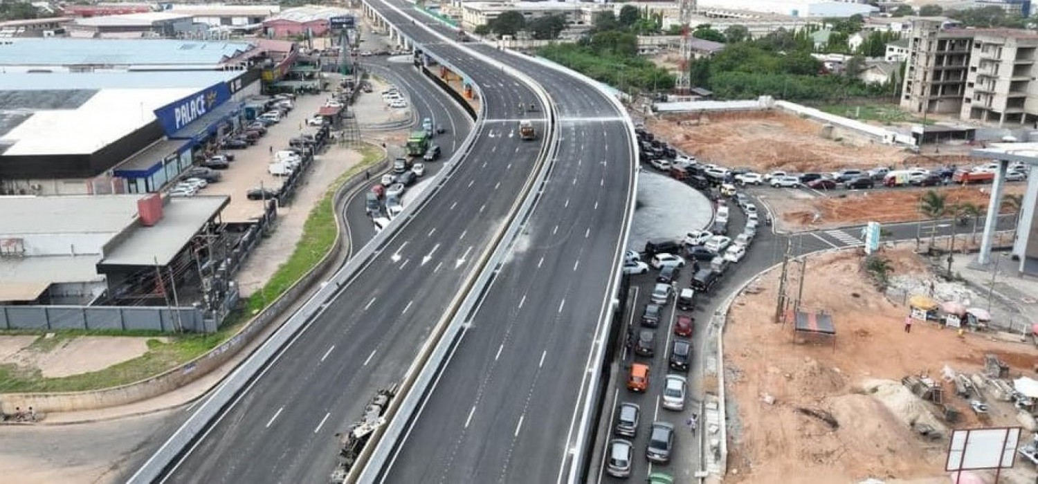 Ghana :  Le nouvel échangeur Flower Pot inauguré et ouvert à la circulation à Accra