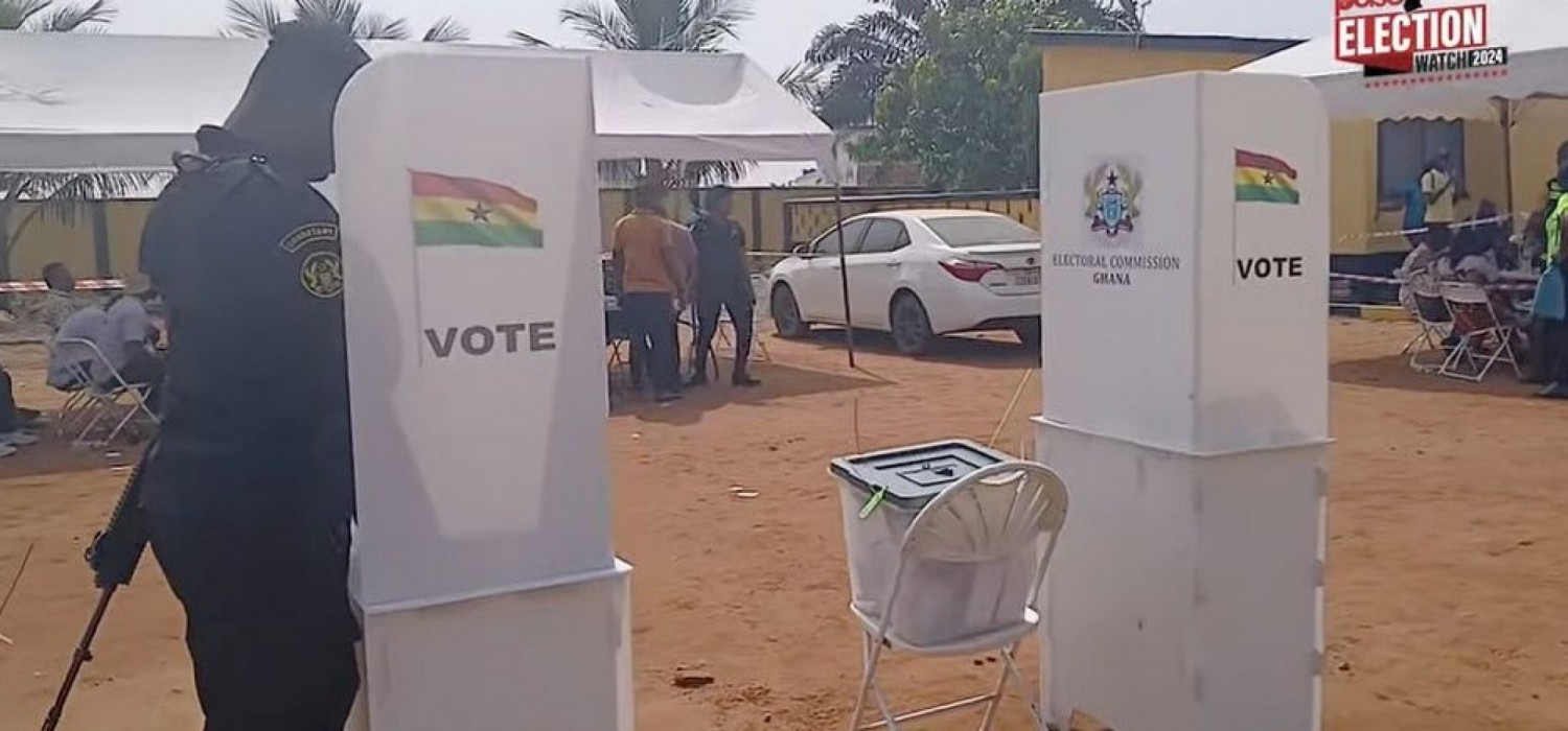 Ghana :  Présidentielle 2024, vote anticipé en cours dans 14 régions sur 16 pour 0,007 % du corps électoral