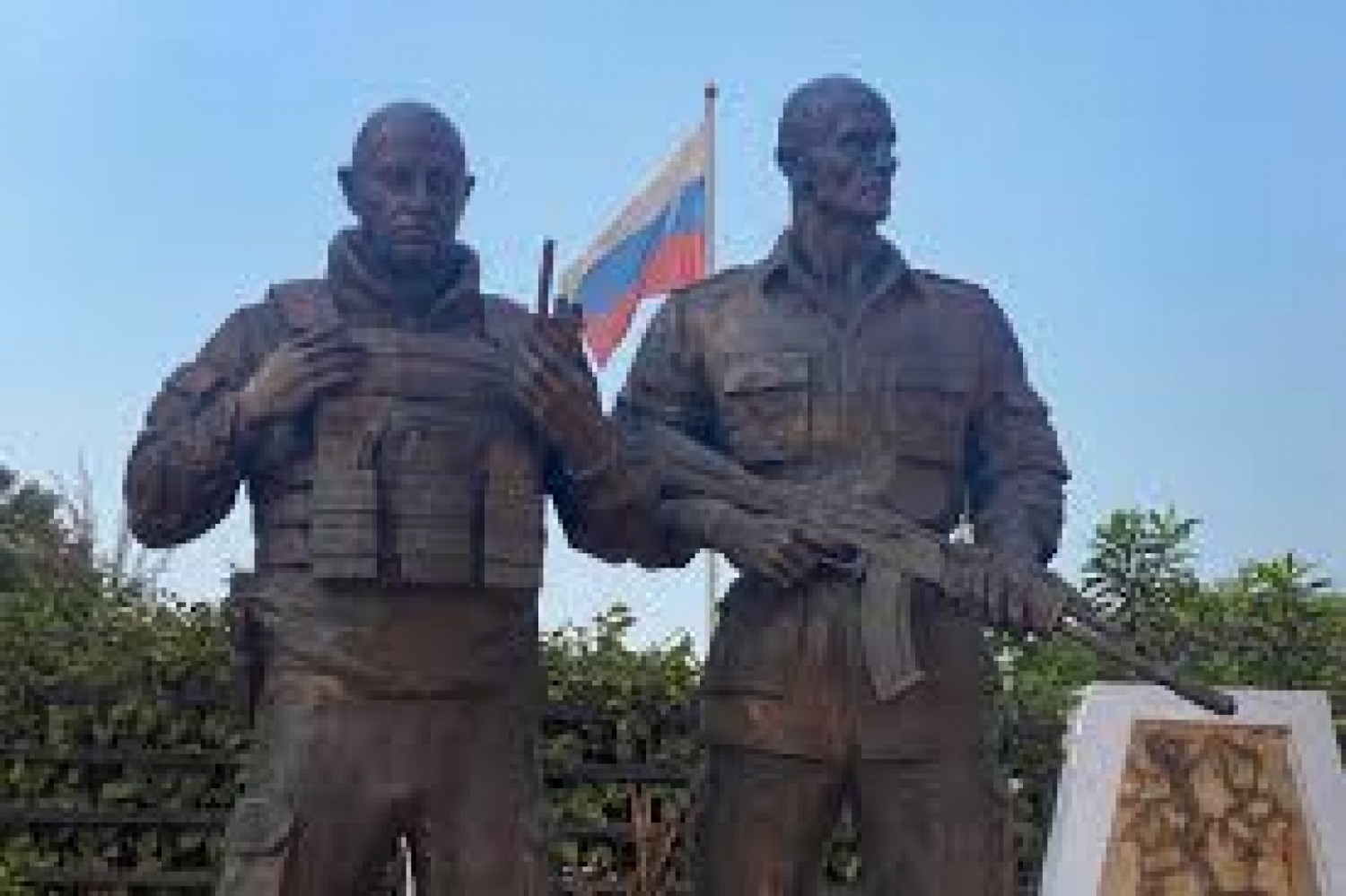 Centrafrique : Une statue à l'effigie de Prigojine, fondateur de Wagner inaugurée à Bangui