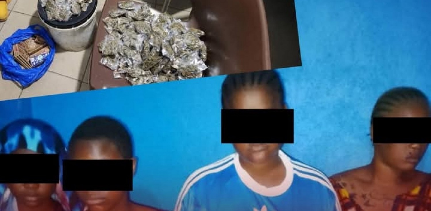 Côte d'Ivoire : Abobo, trafic de drogue, quatre jeunes filles arrêtées en pleine opération clandestine