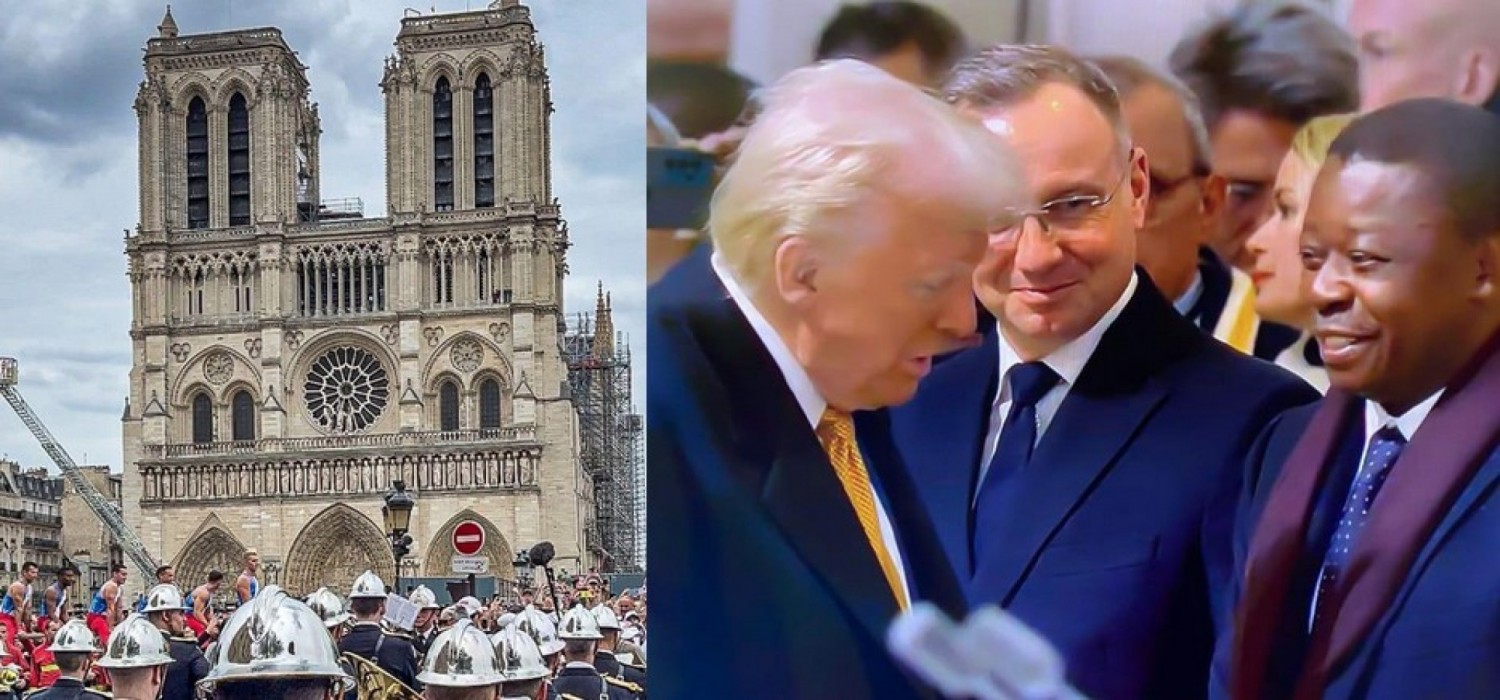 Togo :  Faure Gnassingbé témoin de réouverture de la Cathédrale Notre-Dame de Paris