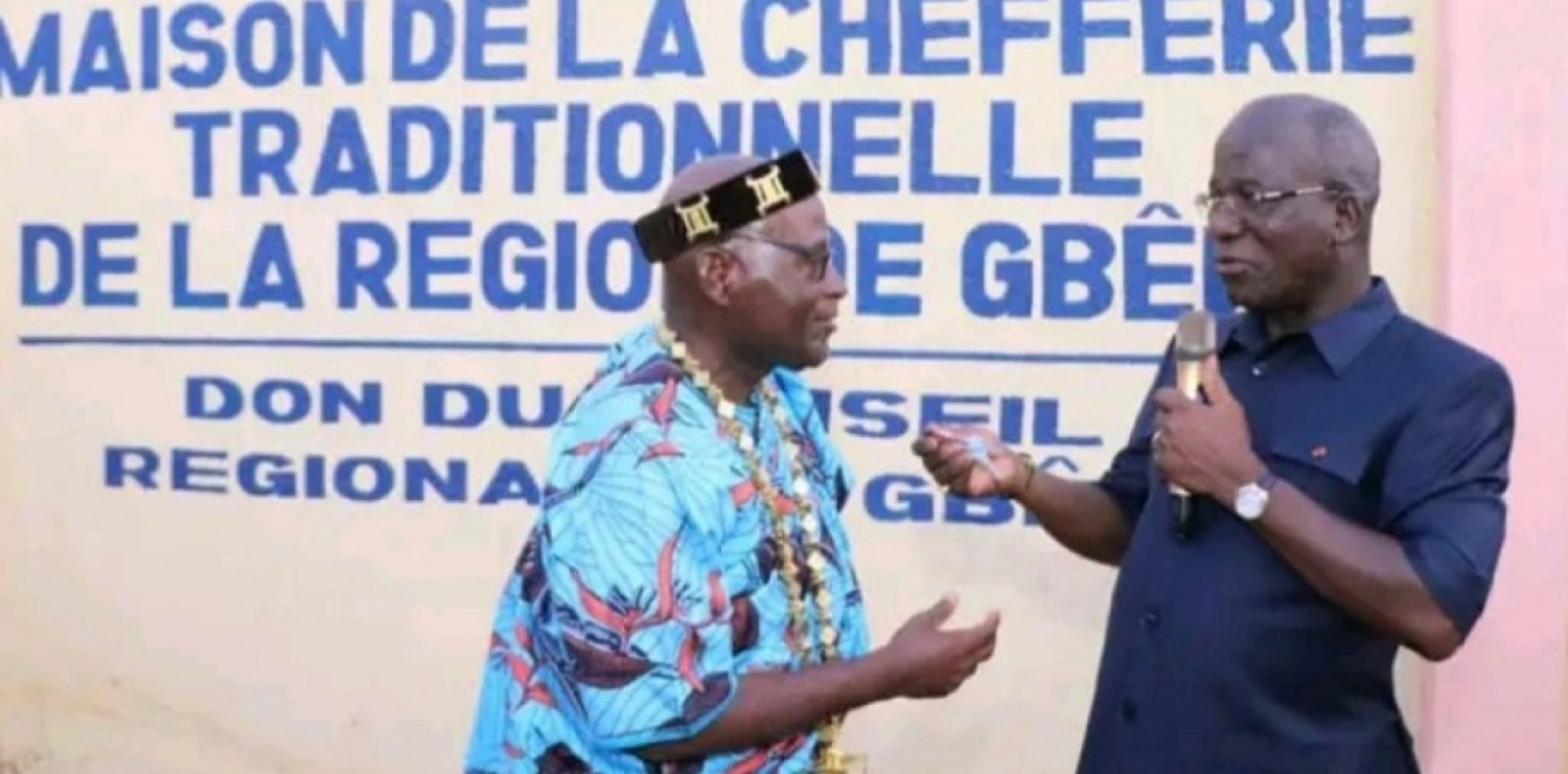 Côte d'Ivoire : Gbêkê, le président du conseil régional offre une maison à la chefferie traditionnelle