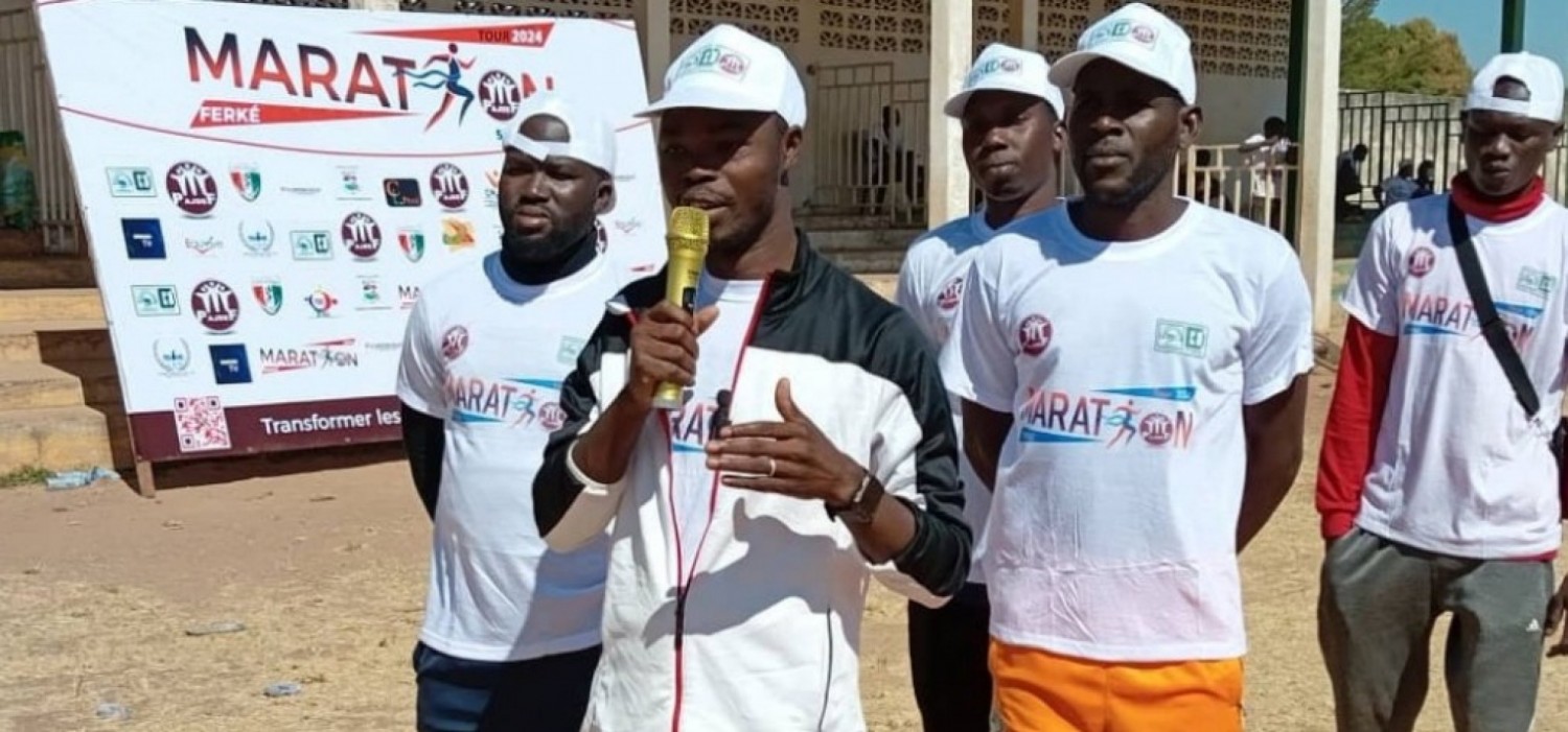 Côte d'Ivoire : Ferké, plus de 2000 jeunes participent à un marathon pour encourager l'entreprenariat et lutter contre la drogue