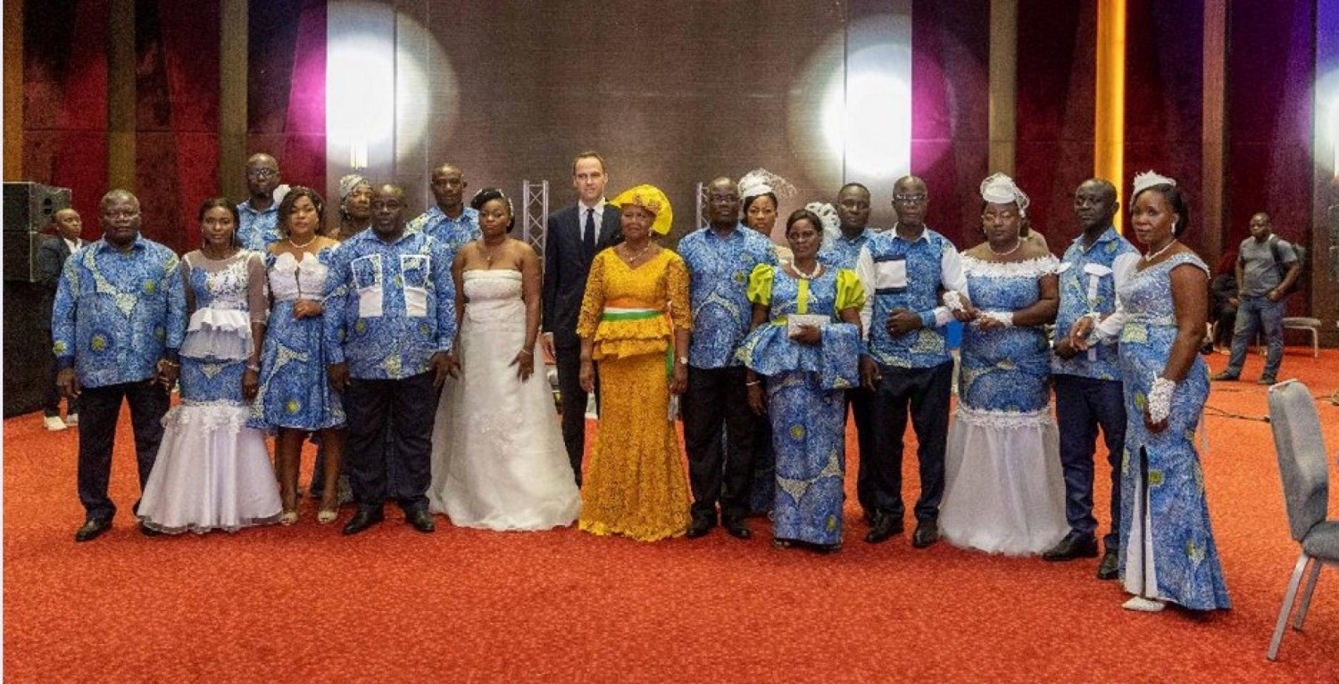 Côte d'Ivoire : Un mariage collectif organisé chez Abidjan Terminal, 16 couples se disent oui