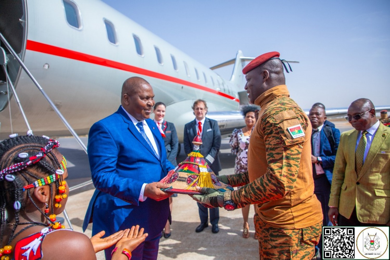 Burkina Faso- République centrafricaine : le Président Touadera à Ouagadougou