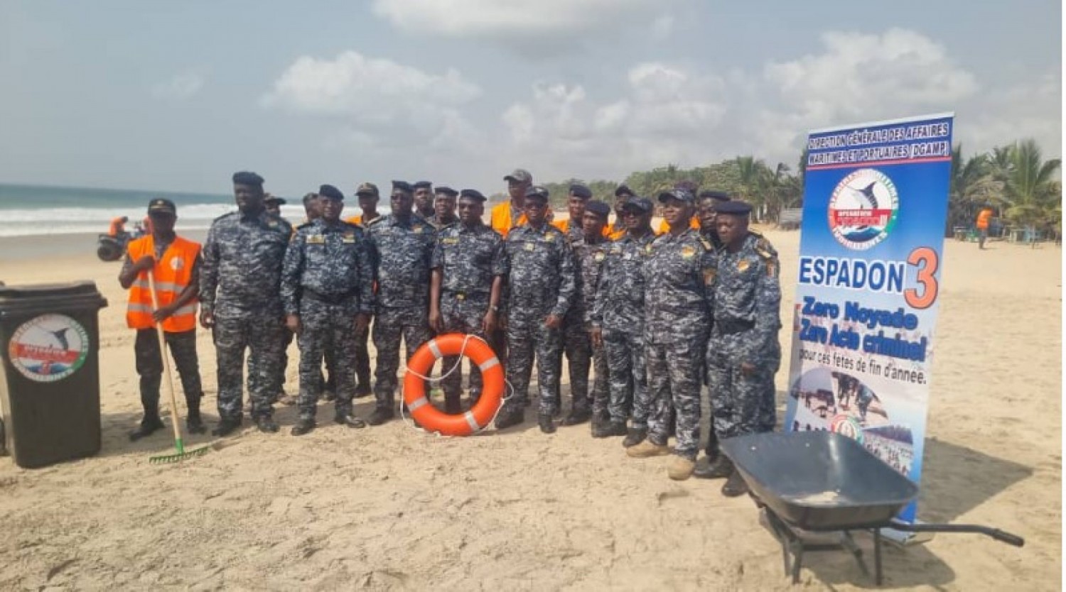 Côte d'Ivoire : Fêtes de fin  d'année, renforcement sécuritaire des plages du Bas-Sassandra à travers l'opération « ESPADON »