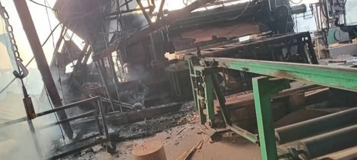 Côte d'Ivoire : Diegonefla, un incendie ravage l'usine de Scierie Jacob