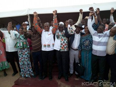 Côte d'Ivoire : RHDP, Bruno Koné depuis Dabou «les partis politiques conserveront leur logo pendant la phase transitoire»