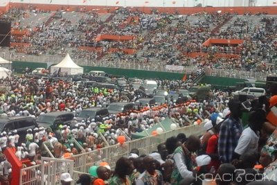 Côte d'Ivoire : 1er congrès du RHDP, une mobilisation exceptionnelle et une défection du public pendant le discours de Ouattara pour un soucis de transport?