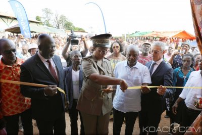 Côte d'Ivoire : Mécénat, Bolloré Transport & Logistics équipe une école et le dispensaire de Gaoulou