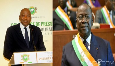 Côte d'Ivoire :  Sénat, le Premier ministre annonce qu'il n'a pas appris le départ de Ahoussou Jeannot de la présidence et précise que ce dernier a pris part à  la création du RHDP