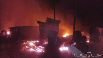 Côte d'Ivoire : À Grand Lahou, l'ancien marché ravagé par un incendie