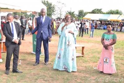 Côte d'Ivoire : À Facobly pour l'investiture du maire,  Kandia promet la réhabilitation du Lycée de la ville