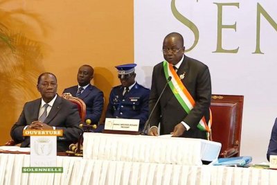 Côte d'Ivoire : Sénat, depuis Yamoussoukro, Ahoussou Kouadio appelle les ivoiriens à  se rassembler autour du pays