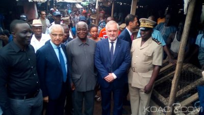 Côte d'Ivoire-France : Bouaké, sur le site du marché à  construire, Huberson « je suis venu veiller à  ce que les engagements pris soient tenus»