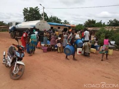 Côte d'Ivoire : Prikro, face à  la pénurie d'eau qui frappe la ville, l'ONEP tente de soulager la population