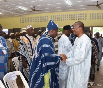 Côte d'Ivoire : Dans la Bagoué, Bruno Koné invite ses parents à  s'éloigner de tous ceux qui  prêchent  la division