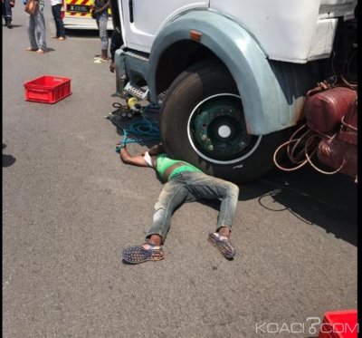 Côte d'Ivoire : Un camion remorque  percute un cycliste et le tue sur l'autoroute du nord