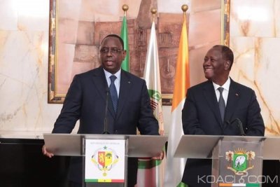 Côte d'Ivoire : A Abidjan, Macky Sall à  propos du président ivoirien «J'ai beaucoup de respect, d'affection et de considération pour le président Ouattara»