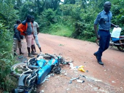 Côte d'Ivoire : À Toulepleu, deux motos entre en collision, les conducteurs dans un état grave