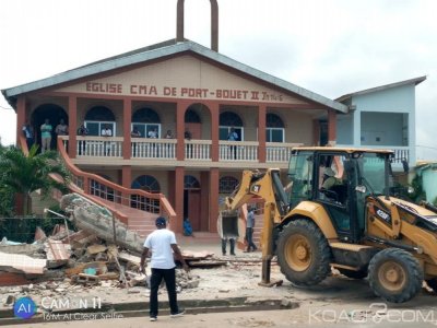 Côte d'Ivoire : A Yopougon, démolition de la clôture d'une église par les services de la mairie