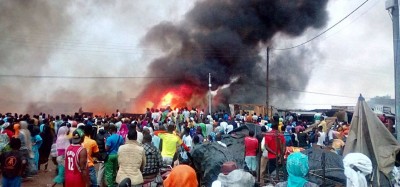 Côte d'Ivoire: Bouaké, le marché d'oignons en flamme, les pompiers impuissants en raison des bouches d'incendie bloquées